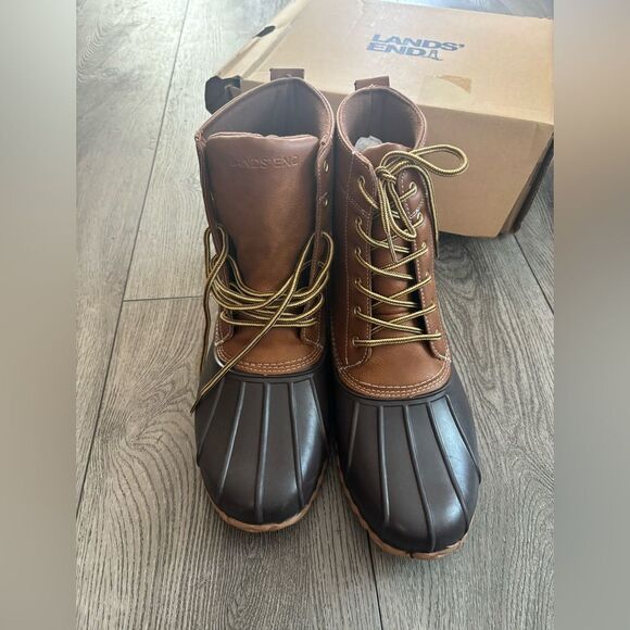 Lands’ end Brown and Black Duck Boots - Picture 2 of 7
